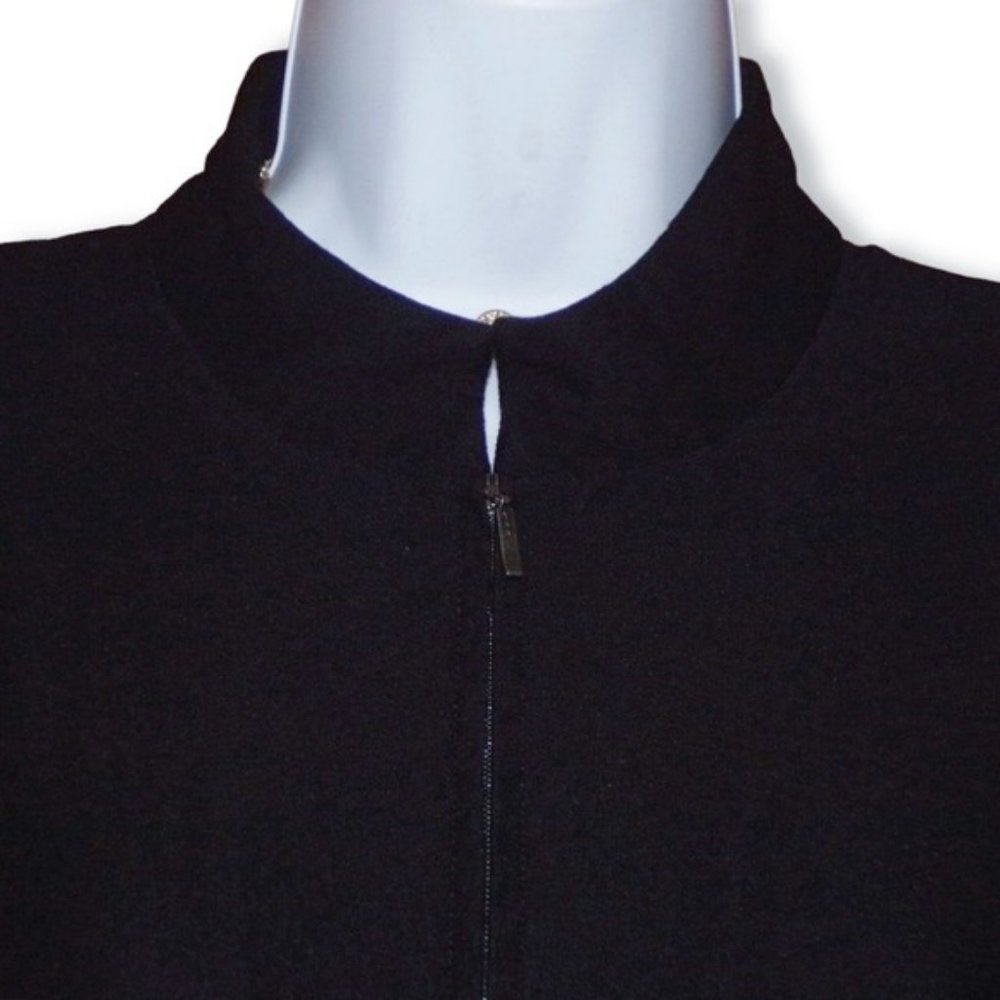 Eileen Fisher Front Zip Longline Knit Jacket/Tunic - Picture 5 of 7